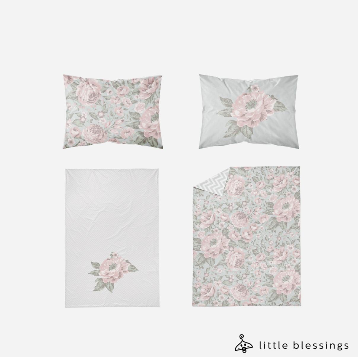 Rose Garden Bed Set