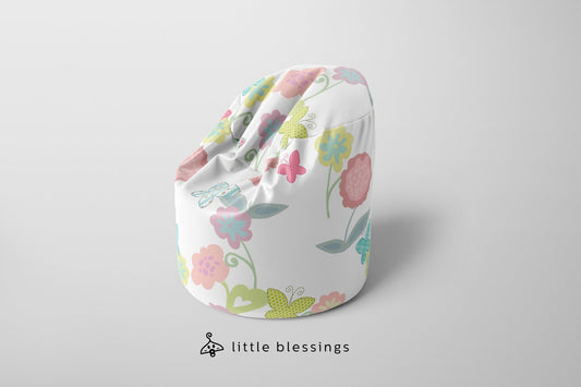 Flowers & Butterflies Bean Bag