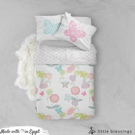 Flowers & Butterflies Bed Set