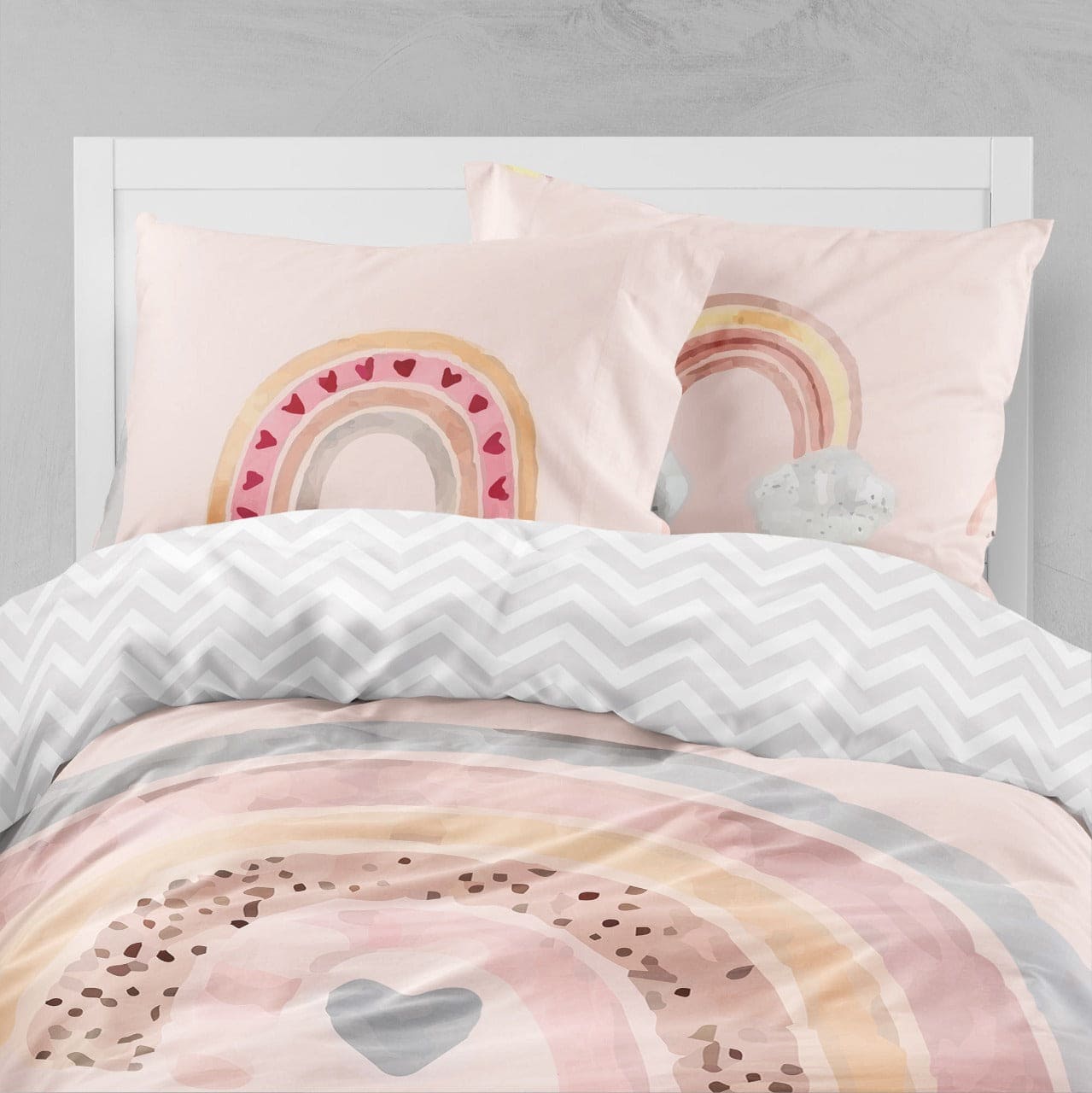 Beige Rainbow Bed Set (Beige Prism)