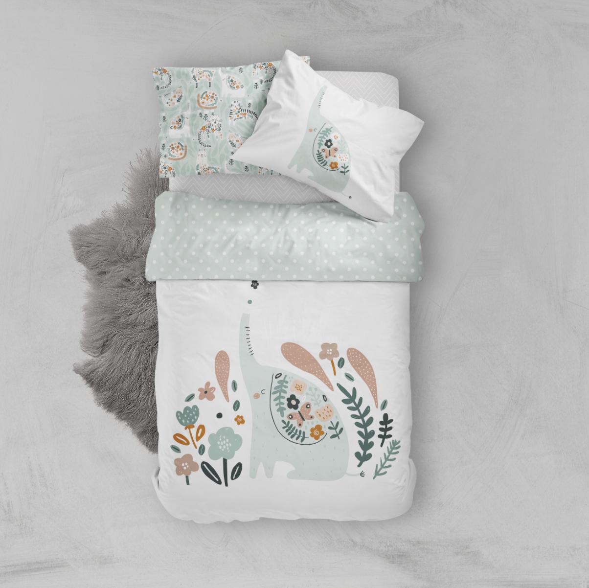 Little Blessings Cute Elephant Bed Set