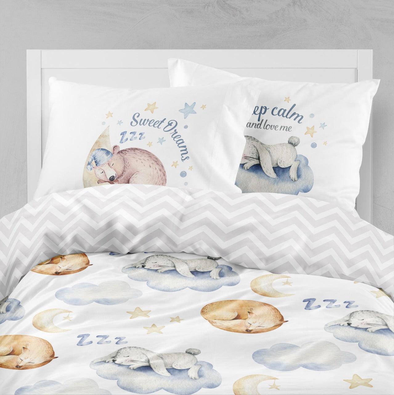 Little Blessings Fluffy Clouds Two Pillowcases Only