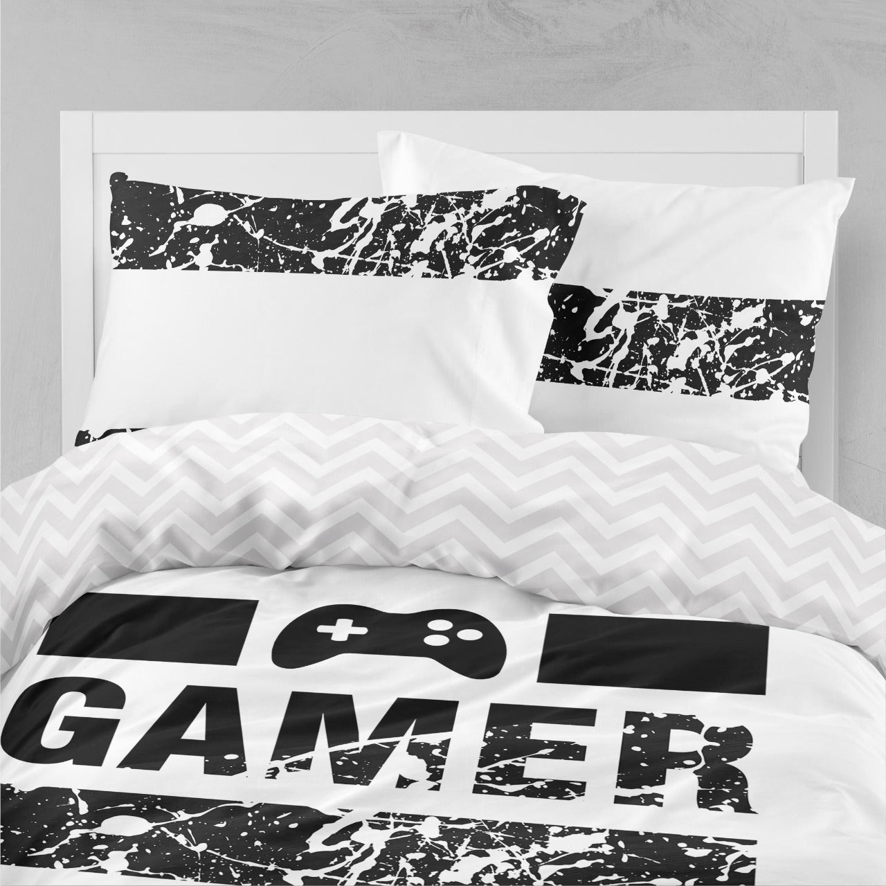 Little Blessings Gamer Black Two Pillowcases Only