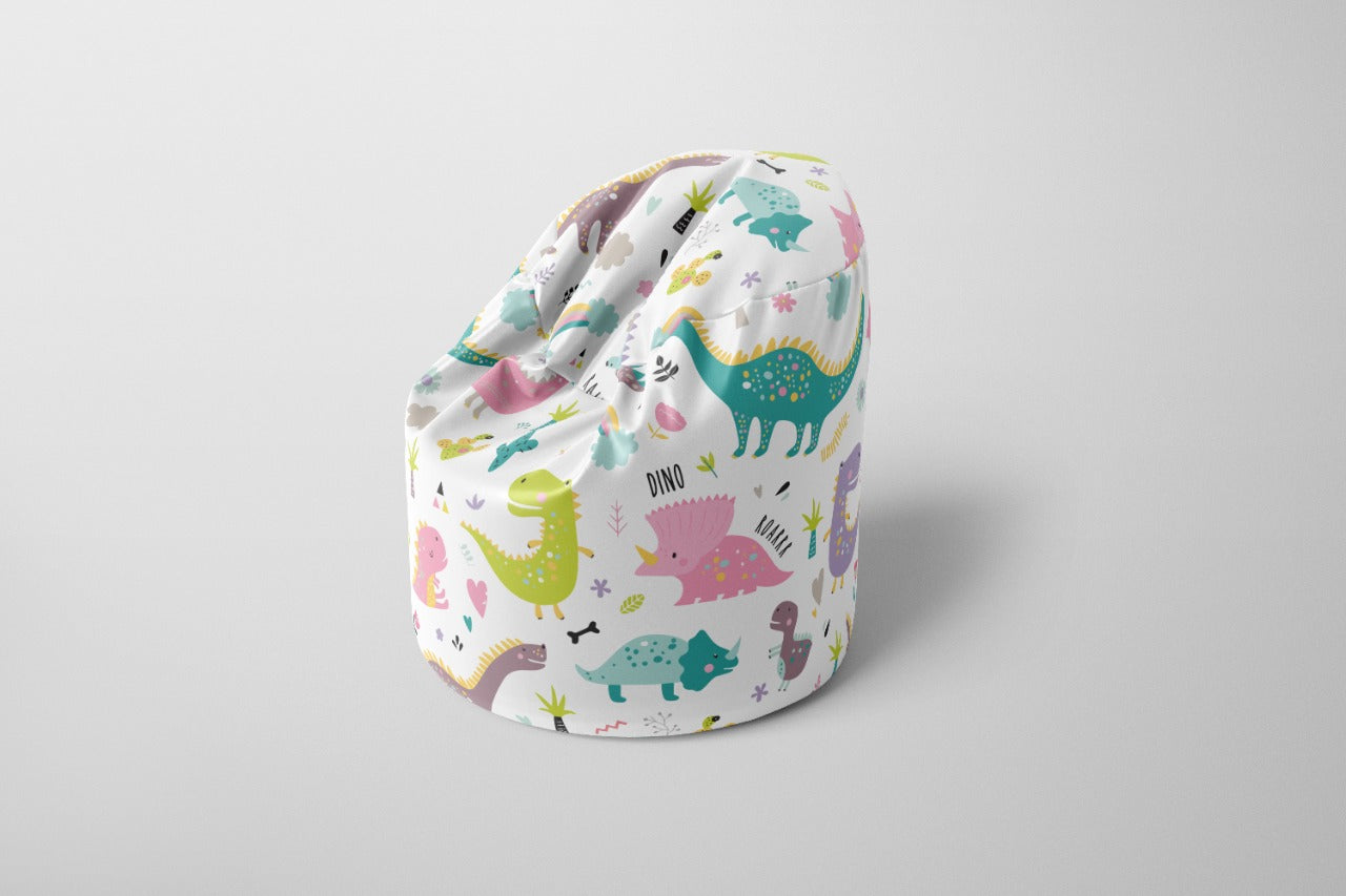 Pastel Dinosaurs Bean Bag