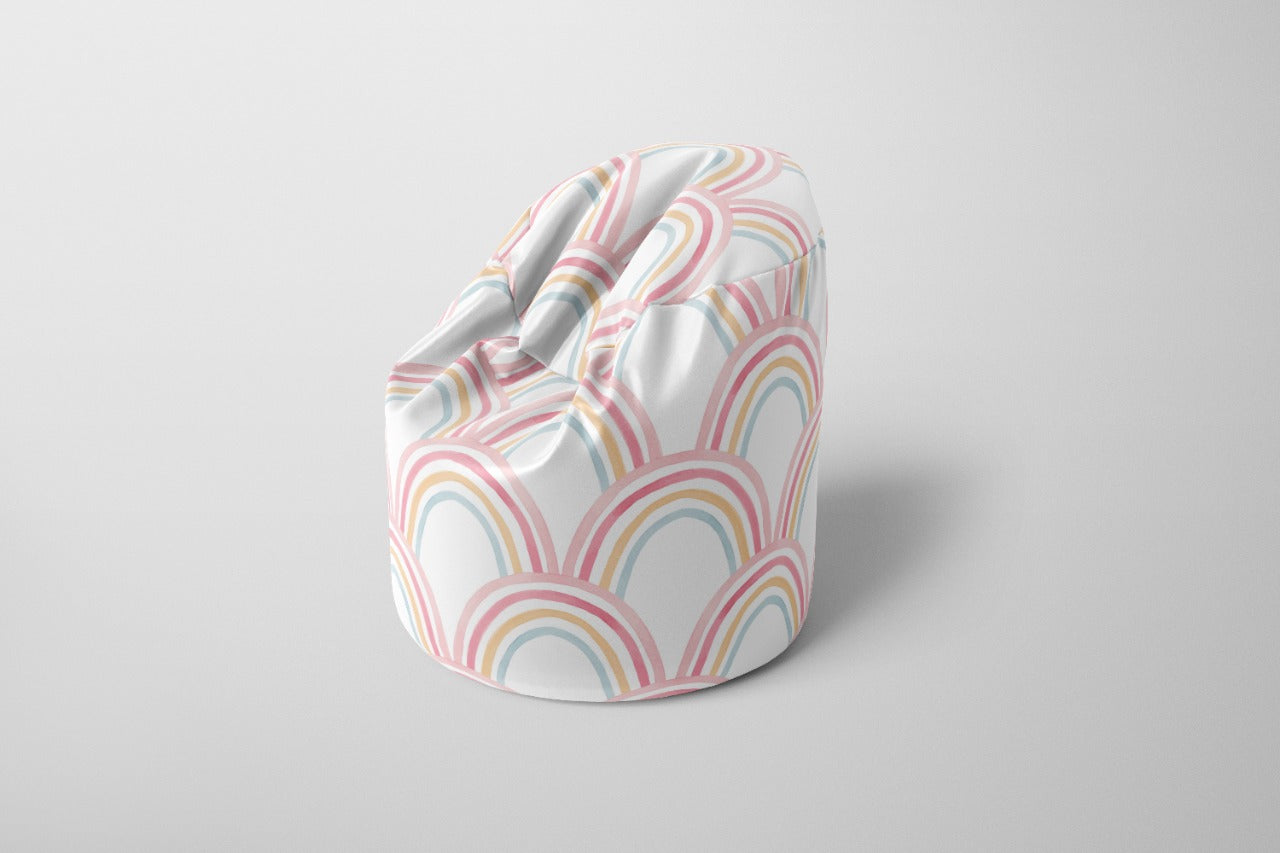 Pastel Rainbow Bean Bag