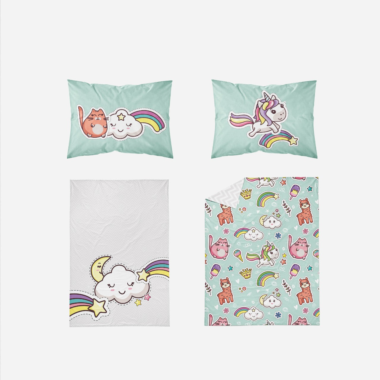 Little Blessings Pop It Bedsheet Two Pillowcases Only