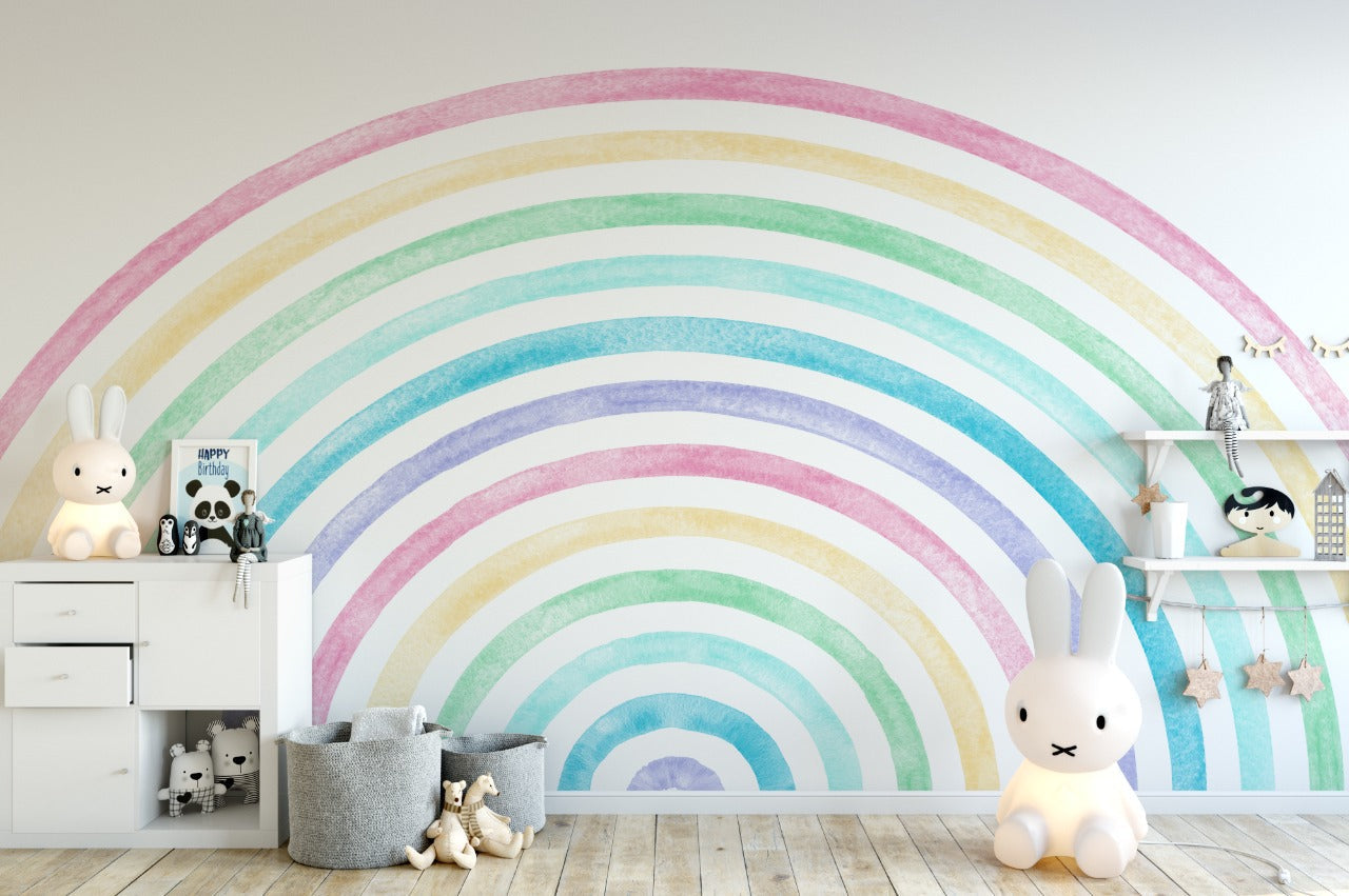 Little Blessings Rainbow Coloured Wallpaper (Nature Art)