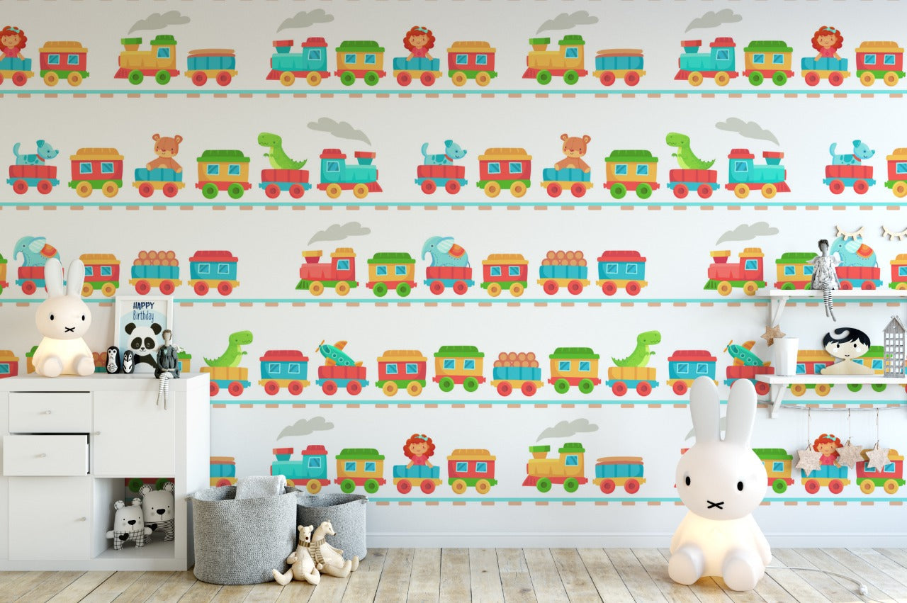 Little Blessings Toys and Trains Wallpaper