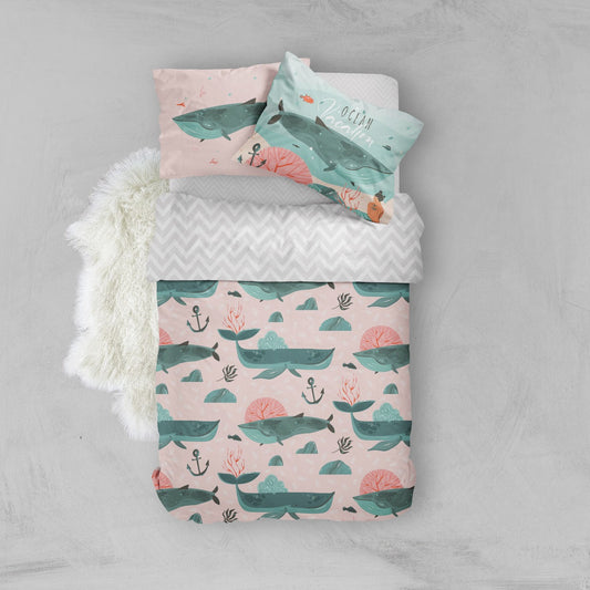 Little Blessings Whales Bed Set