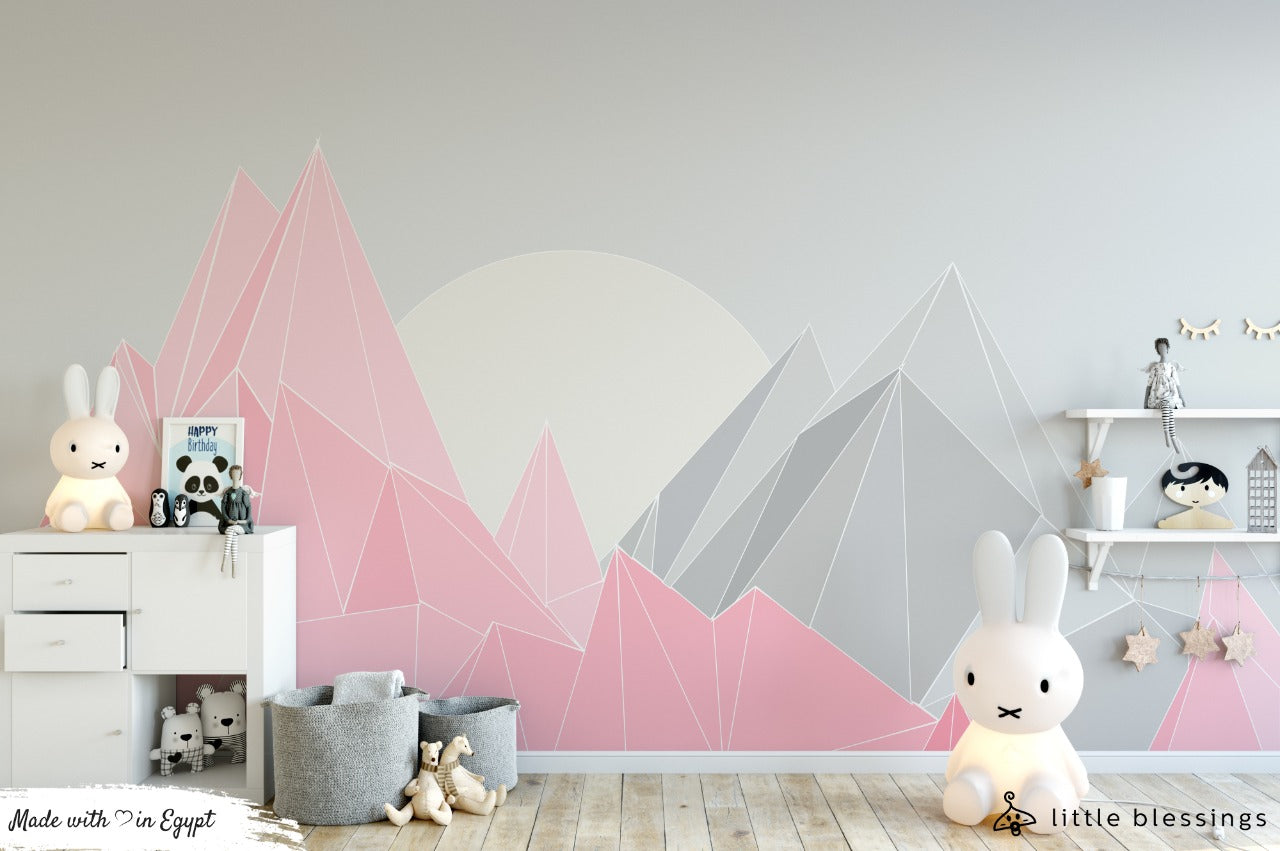 Pink Mountains Wallpaper