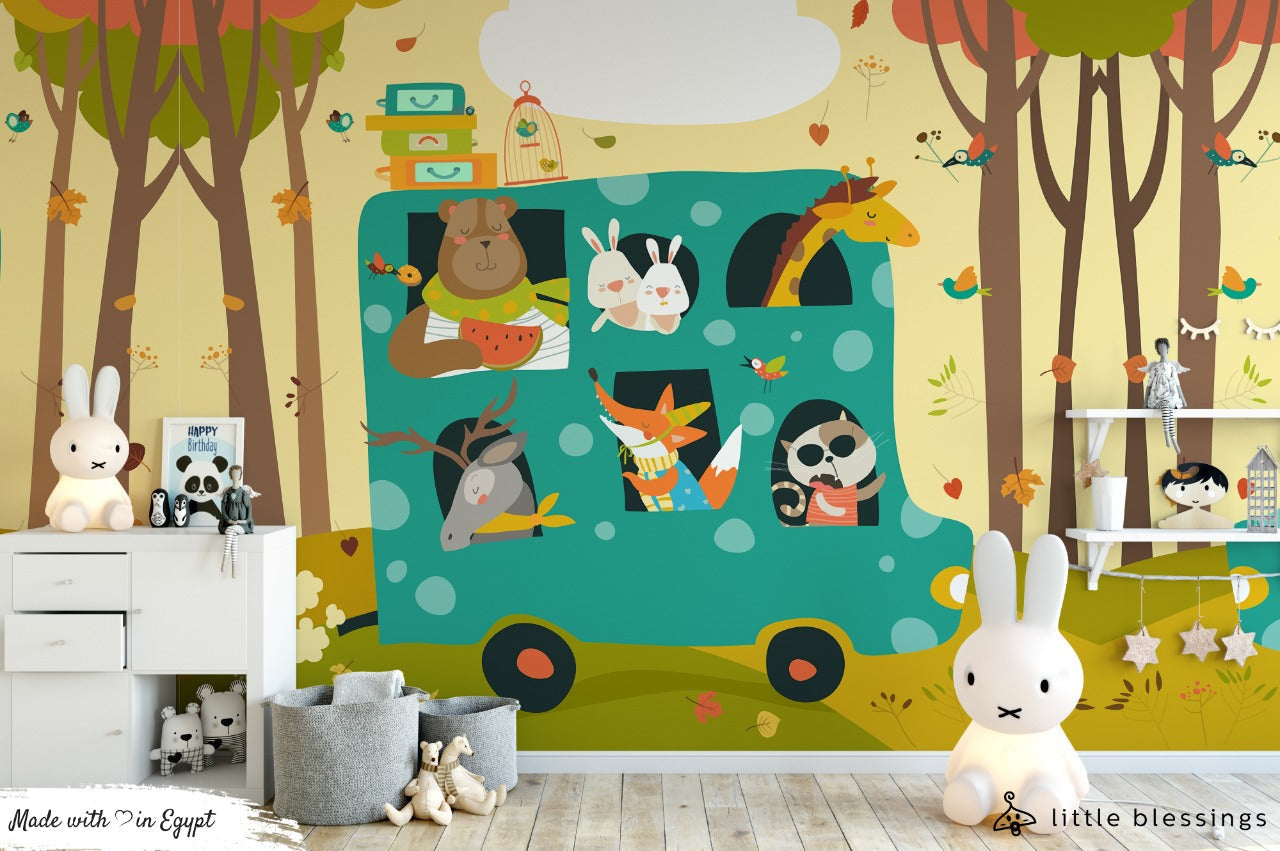 Animals Bus Wallpaper