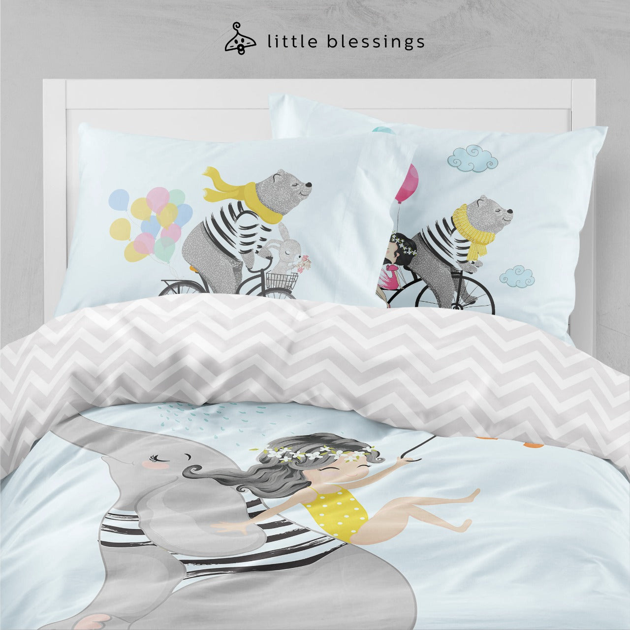 Elephant & Friends Bed Set