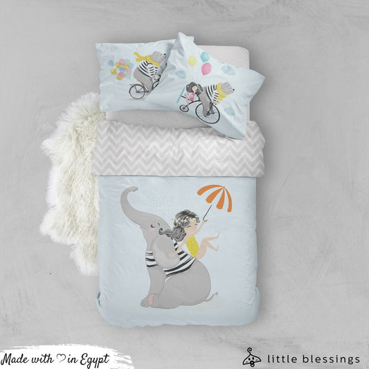 Elephant & Friends Bed Set