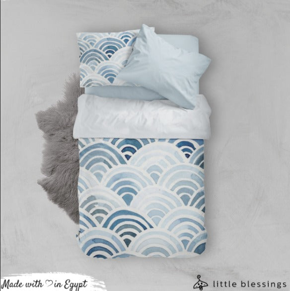 Static Blue Bed Set