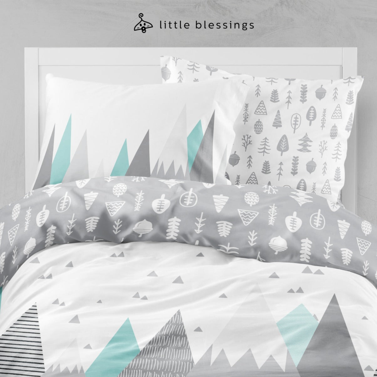 Modern Mountains Bed Set