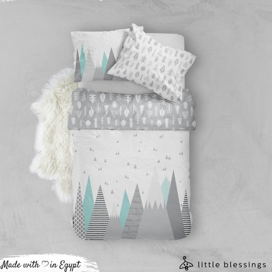 Modern Mountains Bed Set