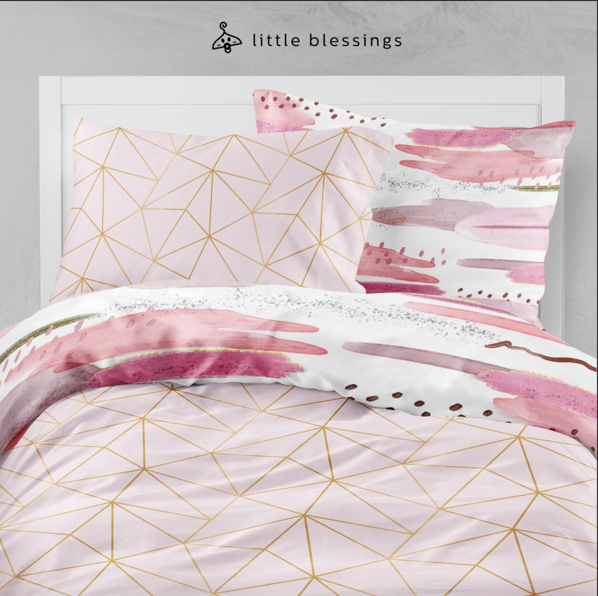 Modern Pink Bed Set