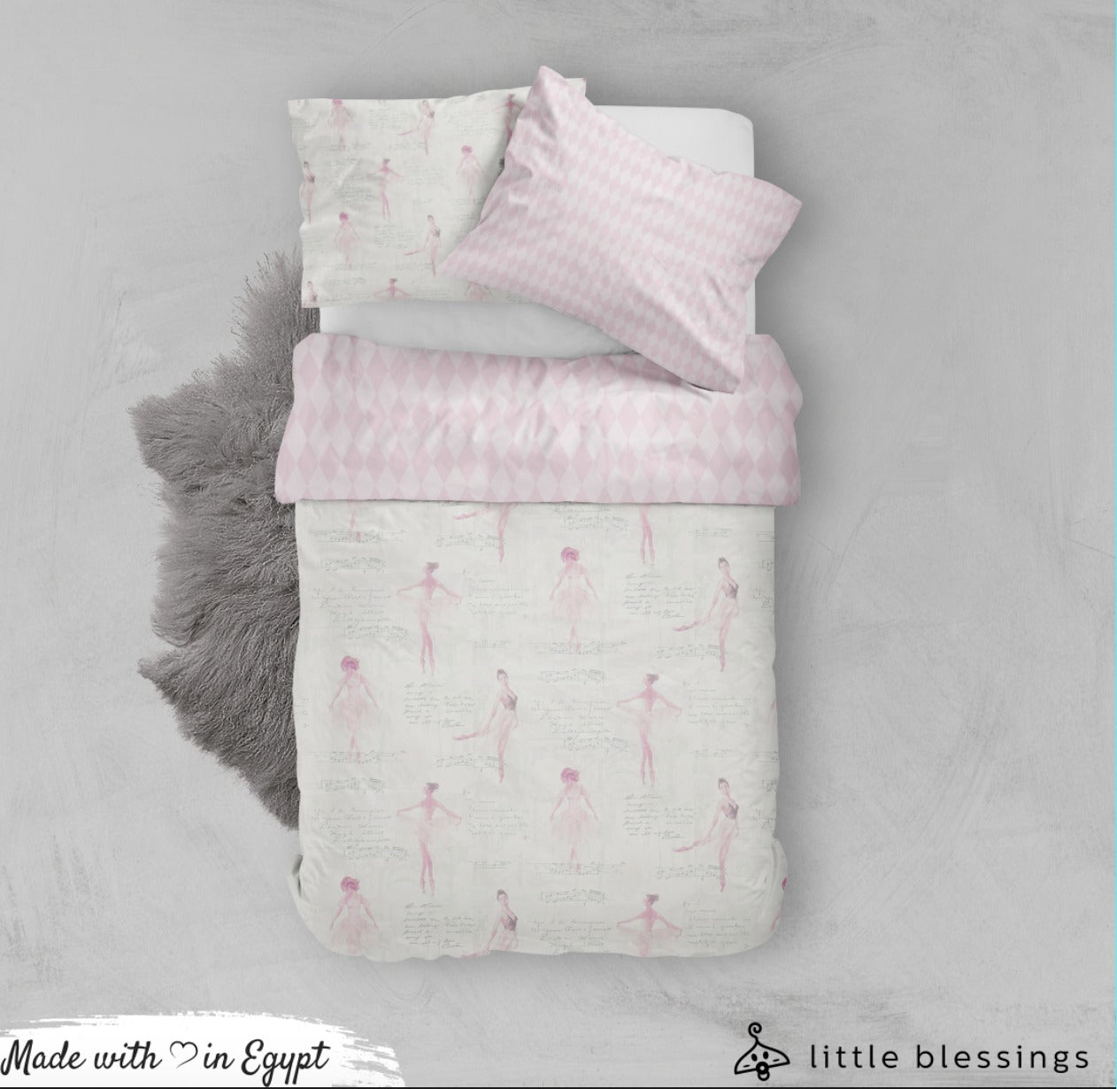 Pink Ballerina Bed Set