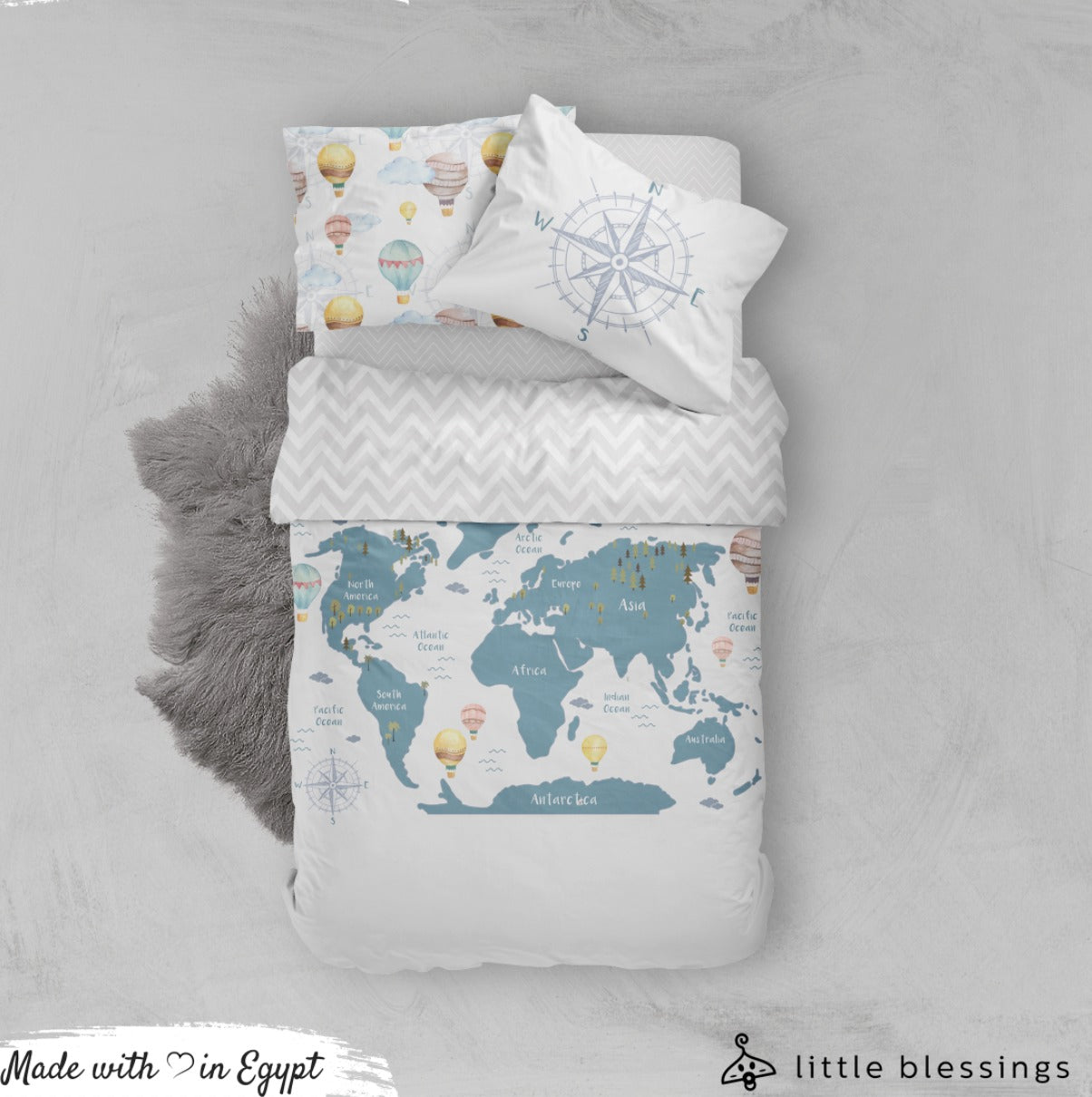 World Explorer Bed Set