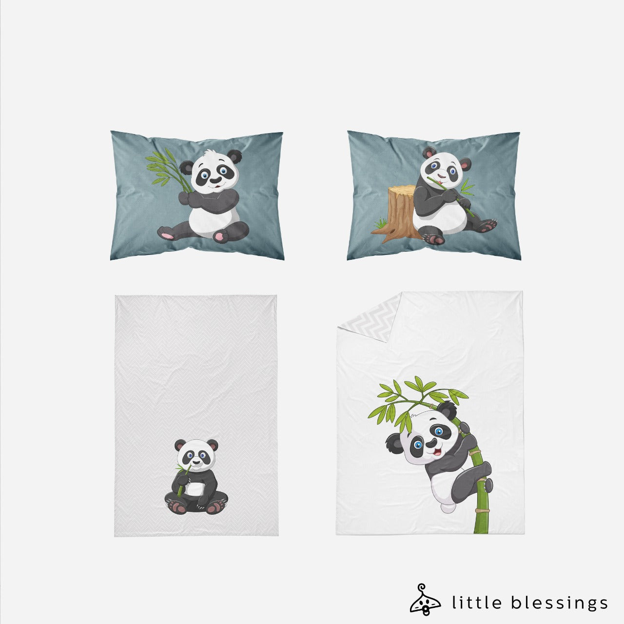 Little Panda Bed Set