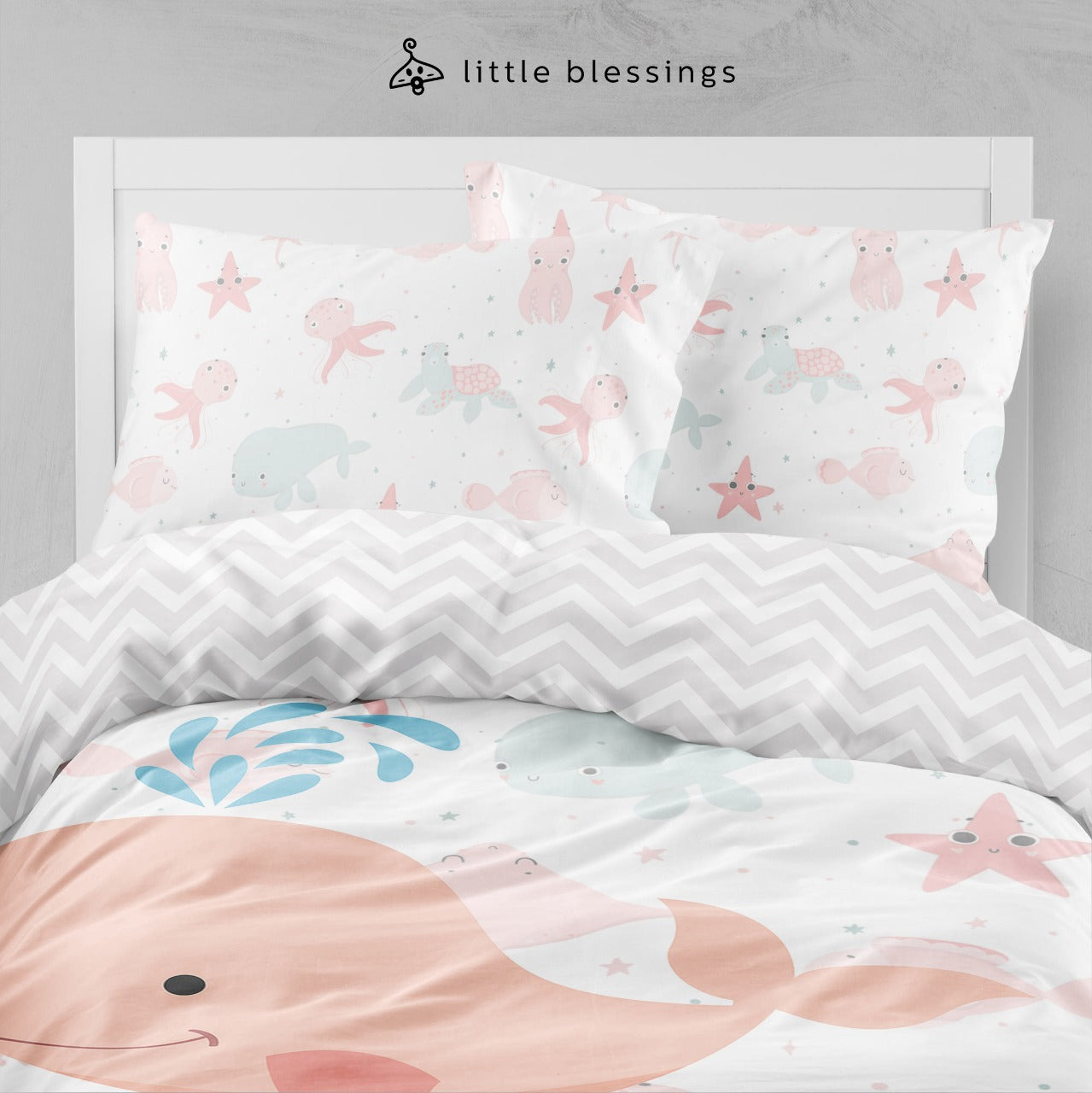 The Whale and the Sea Horse Bed Set