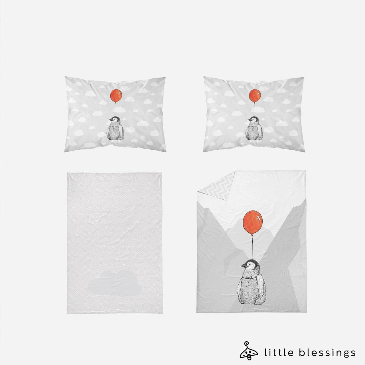 Baby Penguin Room Bed Set