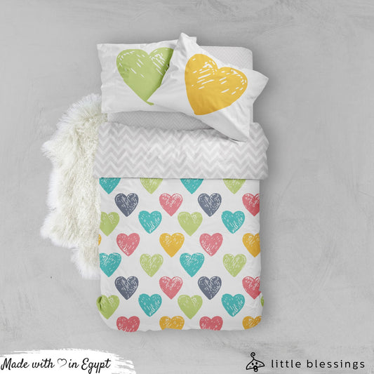 Hearts Bed Set