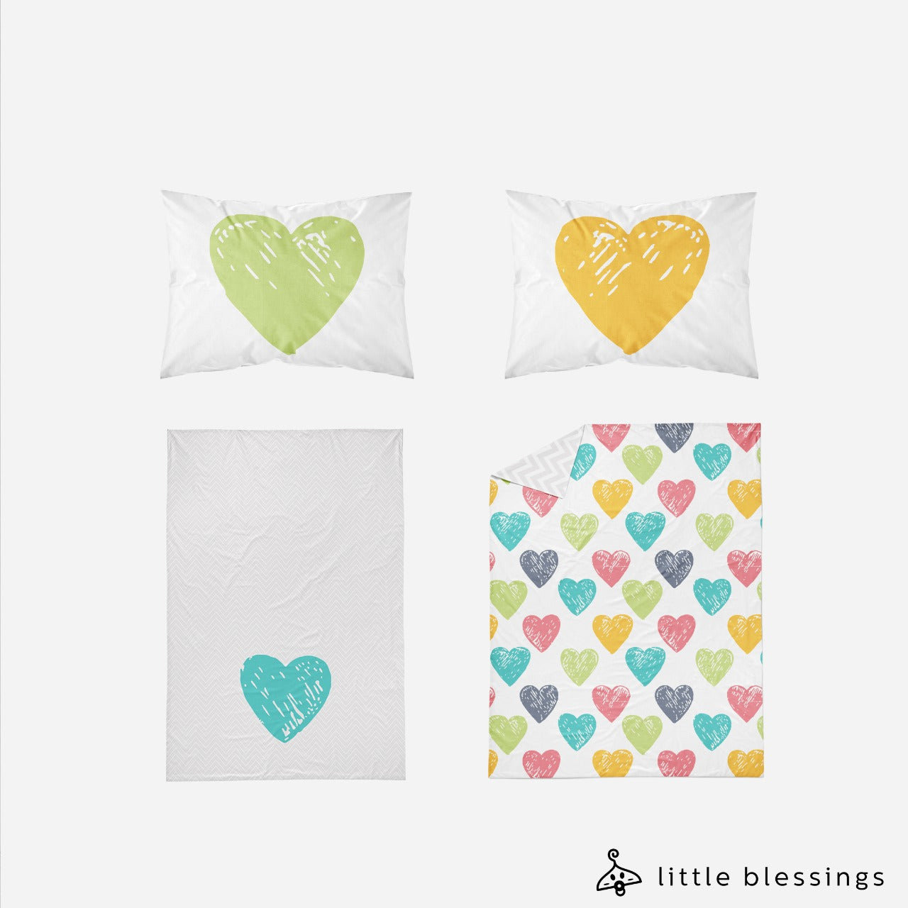 Hearts Bed Set