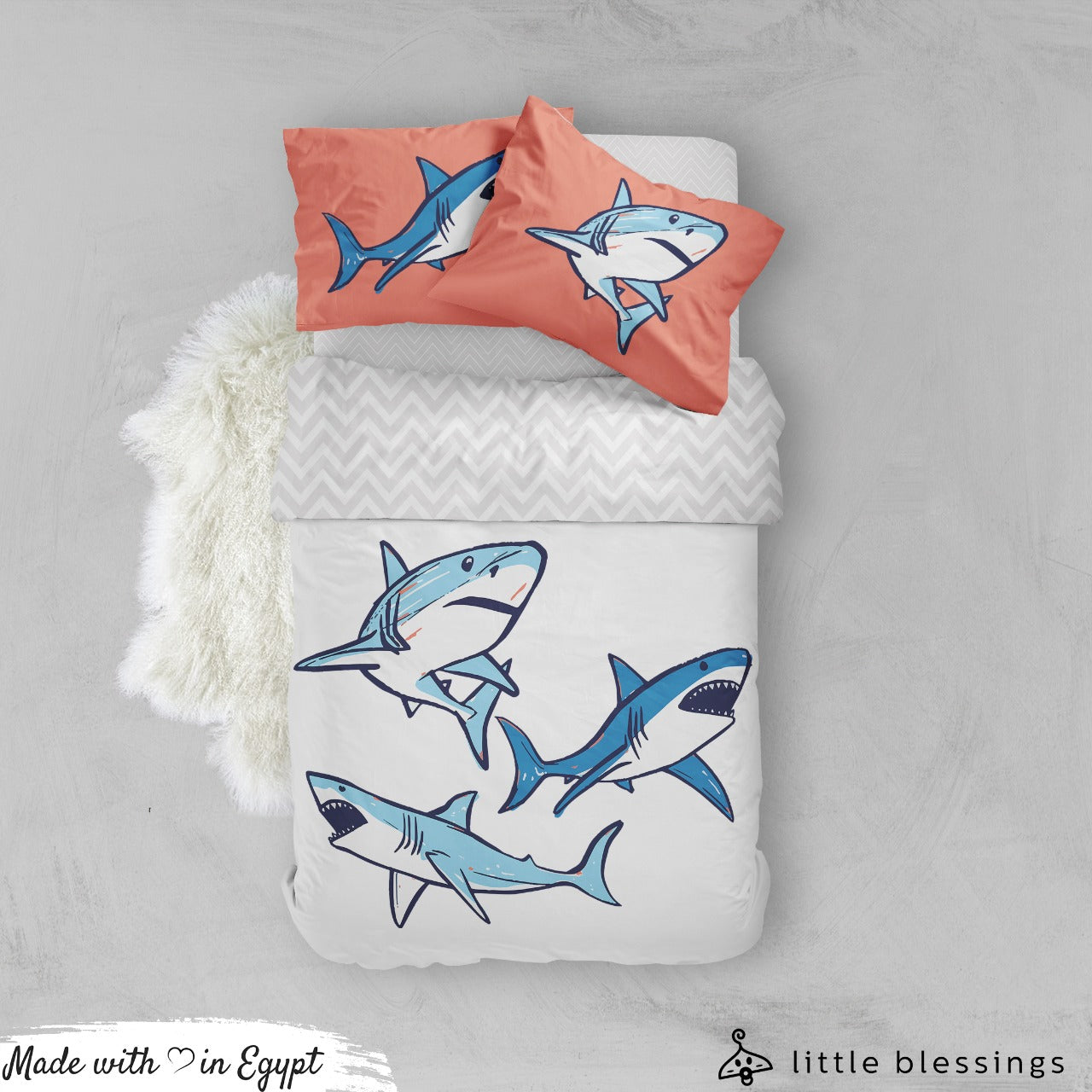 Sharks Bed Set