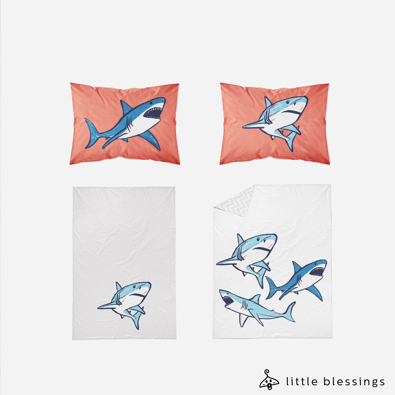 Sharks Bed Set