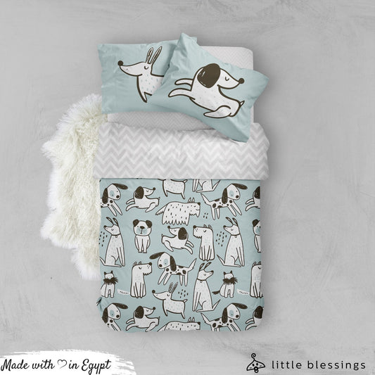 Puppies Pattern Bed Set