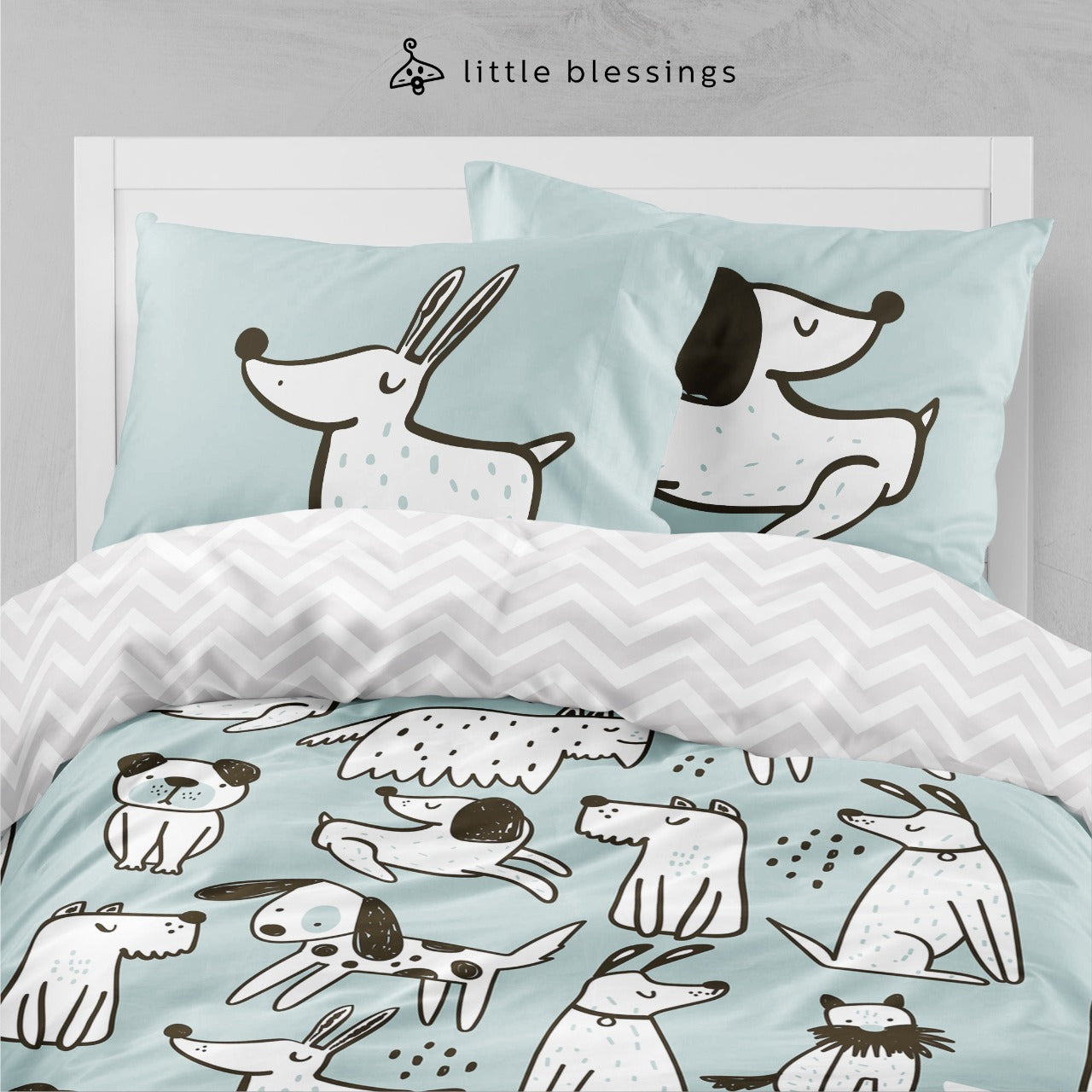 Puppies Pattern Bed Set